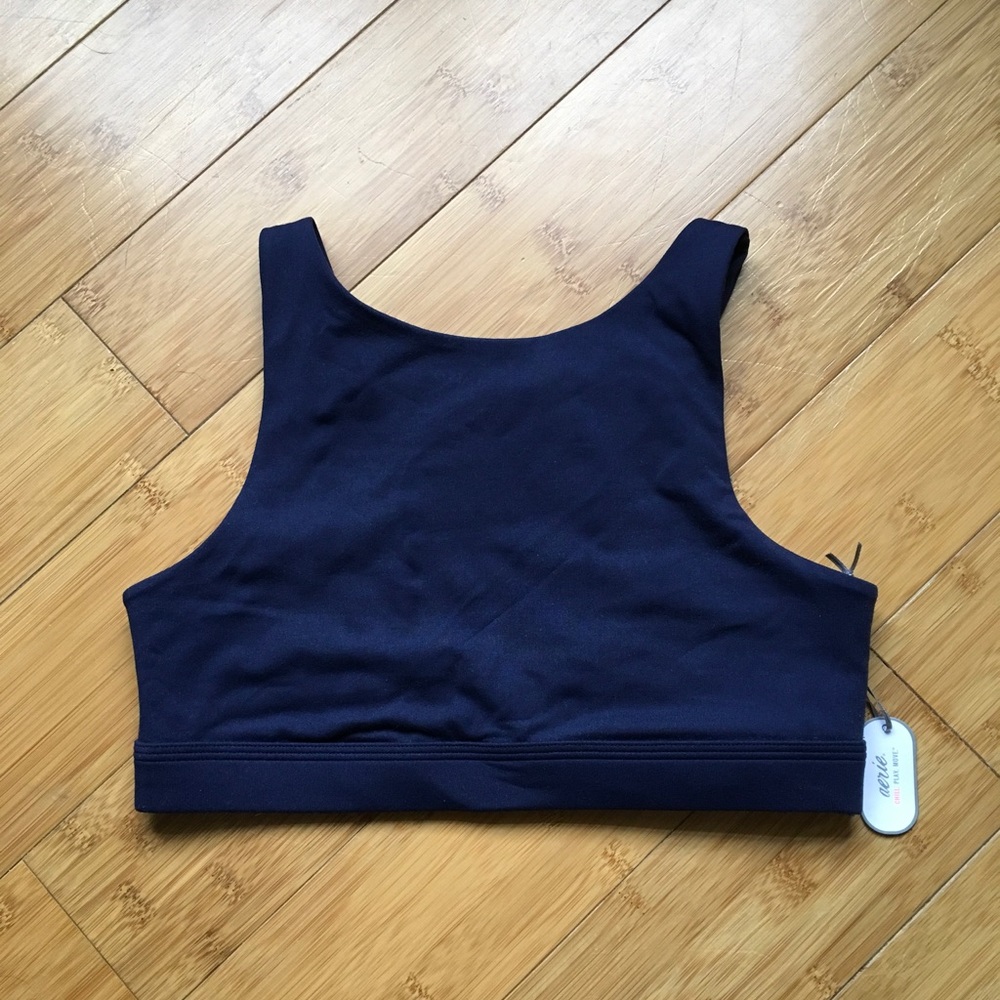 Aerie navy bralette